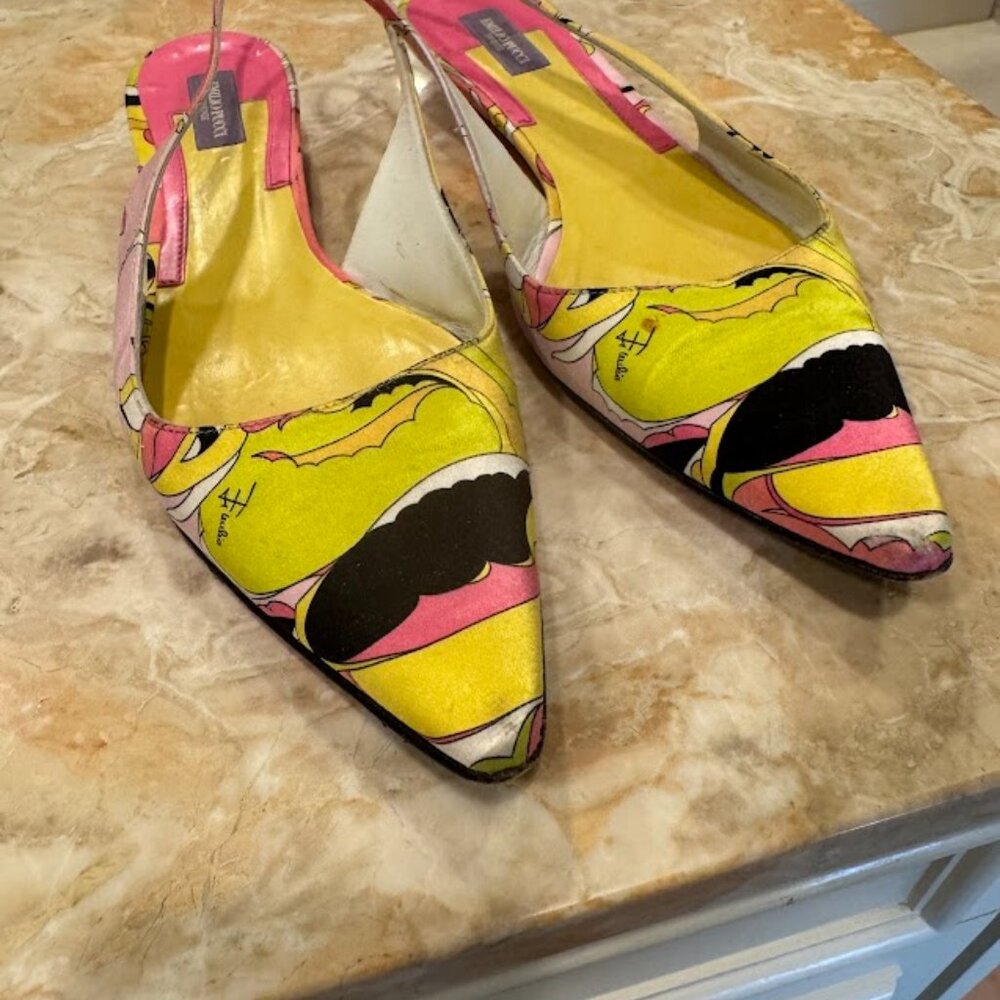 Emilio Pucci slingback shoes